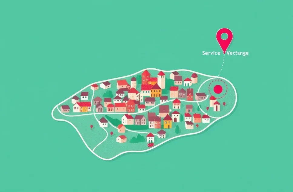 Carte du secteur d'intervention autour de Torcy (77200)